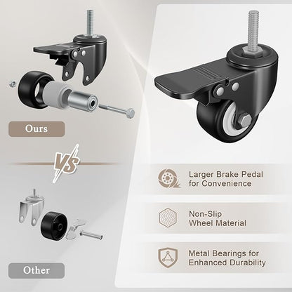 4-Tier Dumbbell Rack Stand Only, Adjustable Weight Rack for Dumbbells Kettlebells Yoga Mat, Home Gym Storage Rack with Wheels and Hooks, Powder Coated Finish