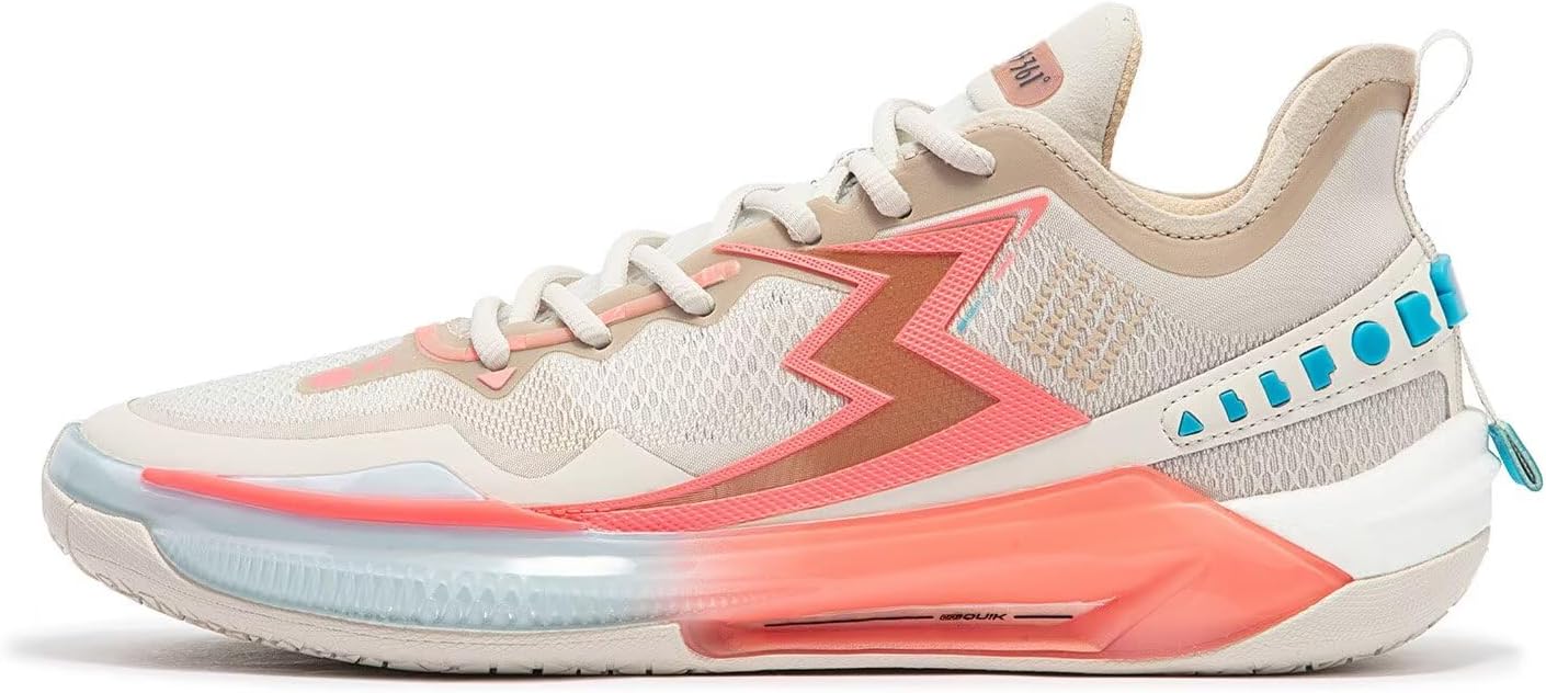 361° Big3 5.0 Quick PRO Basketball Shoes for Men Breathable Outdoor Sneakers Cushioning,Anti Slip Practice Student Sports Shoes for Teens and Adults,Caldwell Pope Zapatillas de baloncesto Hombre