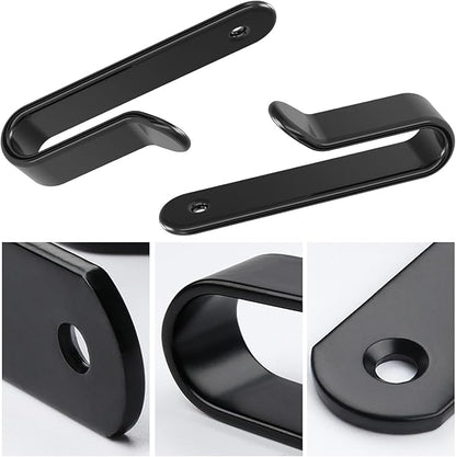 4 Pack Snowboard Wall Mount Clips, Horizontal Skateboard Wall Mount with Screws, Snowboard Display Stand, Indoor Snowboard Storage, Snowboard Wall Rack Storage and Display for Room, Garage