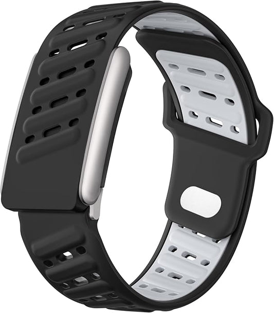 VeveXiao Rugged Comfort Silicone Wristband Compatible with WHOOP 5 | Whoop MG Band, Durable Soft Silicone Sports Loop Replacement Bands for Men Women with Metal Frame Connector