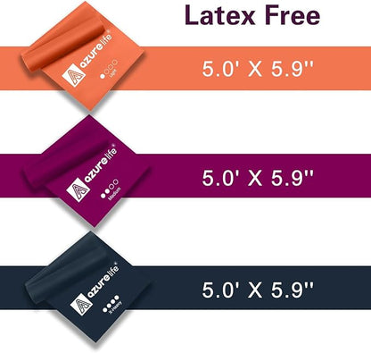 Resistance Bands,Professional Long Non-Latex Elastic Stretch Bands,Exercise Bands for Physical Therapy, Yoga, Pilates, Rehab, at-Home or The Gym Workouts, Strength Training
