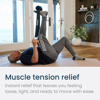 Nobol - MyoSphere Vibration Massage Ball for Deep Tissue Stimulation, Muscle Tension Relief and Stress Reduction | Your Portable Deep Tissue Therapist | Space Black | 1.5lb