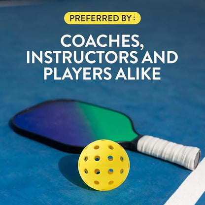Aviana Outdoor Pickleball Balls - USAPA Approved for Tournament Play | Durable 40-Hole Design | Ideal for All Skill Levels | 6, 12 & 48 Packs
