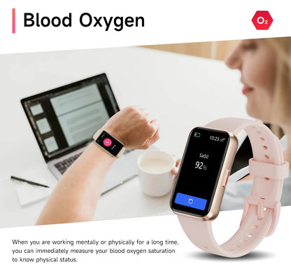 USMECBL Fitness Trackers,Heart Rate Blood Oxygen Sleep Monitor,1.47‘’ OLED Display,Calorie