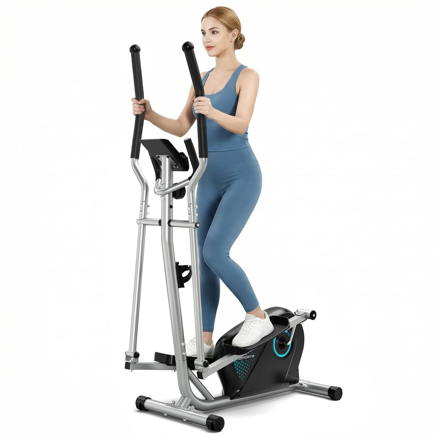 Dripex Elliptical Exercise Machine, Hyper-Quiet Magnetic Elliptical Machine for Home, 16-Level