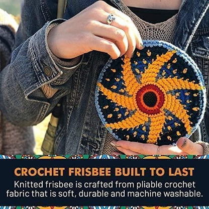 Buena Onda El Grande Flying Disc - 8'' Flexible Sport Disc for Indoor and Outdoor Play - Amazing Handmade Quality from Guatamala - Pocket Discs are Played in Over 20 Family Fun Games