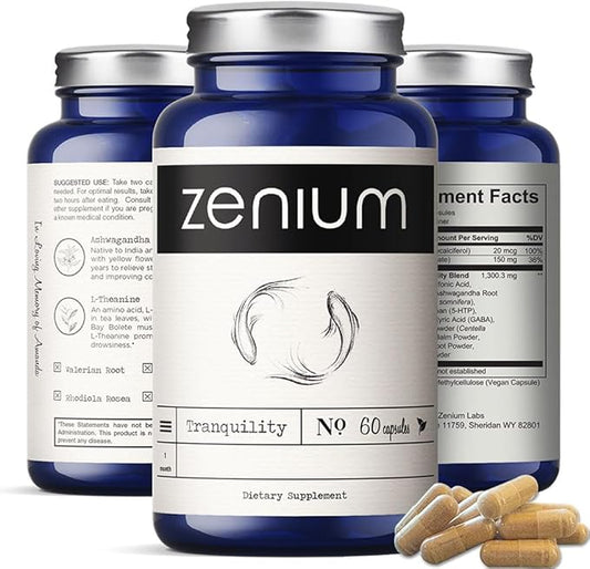 Zenium - Relieve Stress, Tension, Worry, Nervousness, & Irritability | Calm The Mind & Body |