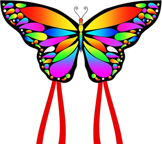 New Butterfly Kites for Kids & Adults,Easy to Fly Kite,Best Kite for Beginners,Kites for Kids Age 4-8,Large Beach Kite