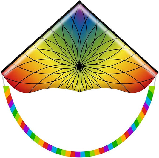 HONBO Large Delta Kite for Kids & Adults,Extremely Easy to Fly Kite for Beach Trip,String Line