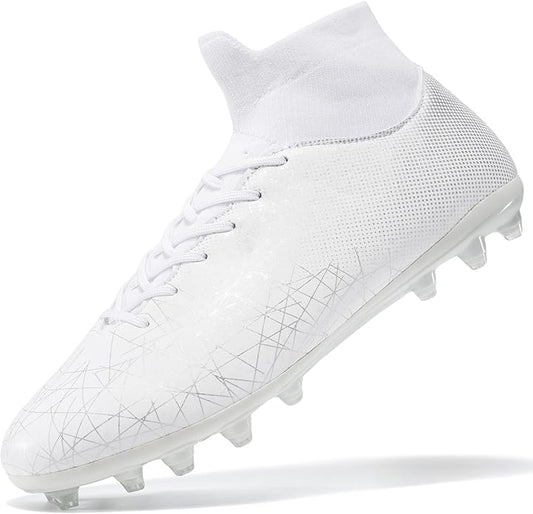Kids Soccer Cleats High Top Training Youth Football Cleats, Boys Girls Athletic Outdoor