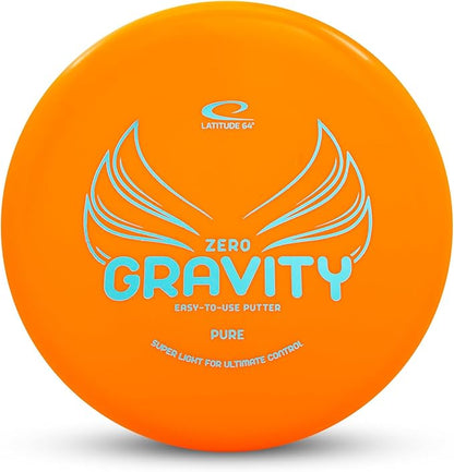 Latitude 64 Gravity Beginner Disc Golf Set | 4 Piece Disc Golf Discs Set | Pure, Fuse, Explorer, Saint | Lightweight, Floating Plastic for Longer Flights | 120-130g (Colors May Vary)