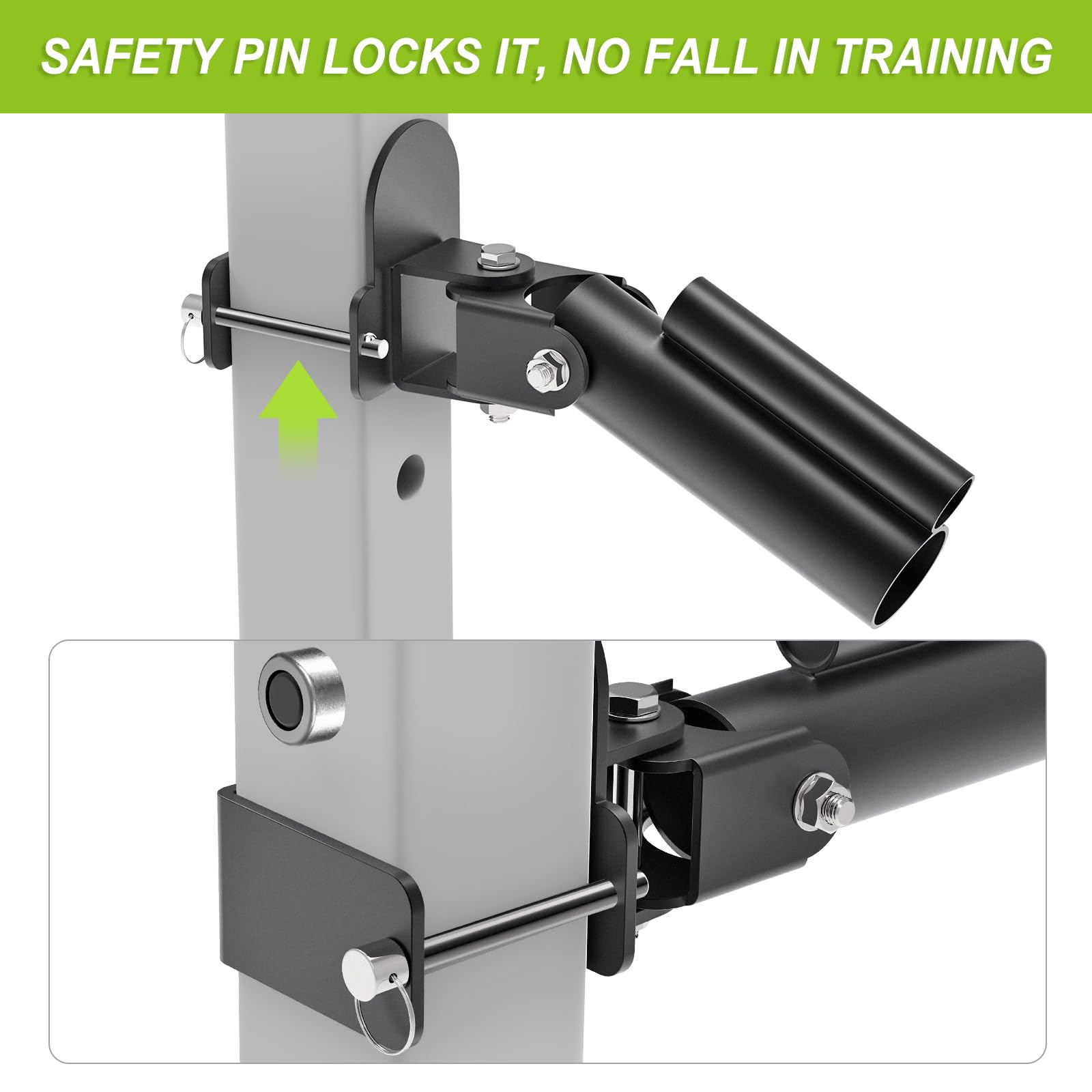 SELEWARE Landmine Attachment for 3"x3" Power Rack with 5/8" or 1" Hole