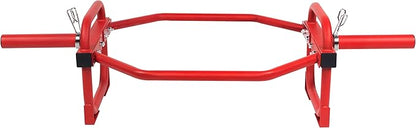 Olympic 2-Inch Hex Weight Lifting Trap Bar for Strength Training, 500-Pound Capacity, Safety Clips, Home Gym for Shoulder Presses, Shrugs, Back Rows