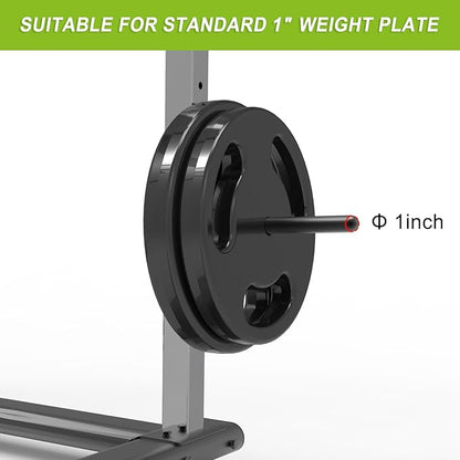 Kipika Weight Plate Holder for 2x2 and 3x3 Power Rack - Attachment for Storage - Fits Standard 1-inch or Olympic 2-inch Plates - Set of 2