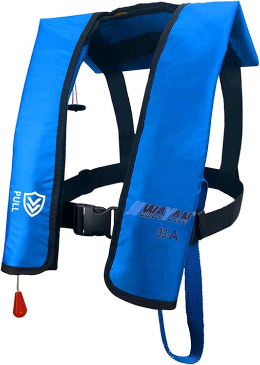 Automatic/Manual Inflatable Life Jacket| Inflatable PFD Kayak Vest Adult| Life Vest for Adults|