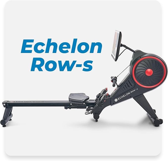Echelon Row Series ??Foldable Rowing Machine for Full-Body, Low-Impact Workouts with 22??Rotating HD Screen, Built-In Soundbar, Bluetooth Resistance & 30-Day Membership with Live Classes