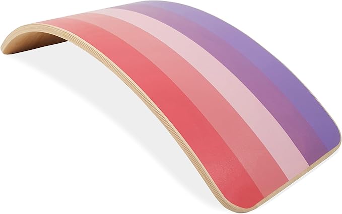 bee smart Wooden Balance Board- Wobble Board for Kids, Natural Toddler Balance Rocker | Ideal Tool for Exercise, Rehabilitation and Fun