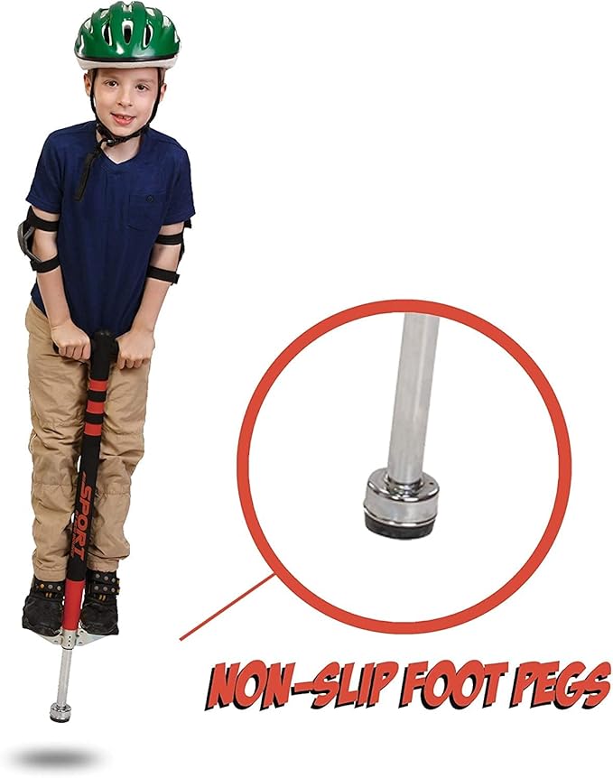 New Bounce Pogo Stick for Kids - Pogo Sticks, 40 to 80 Lbs - Sport Edition, Quality, Easy Grip, PogoStick for Hours of Wholesome Fun
