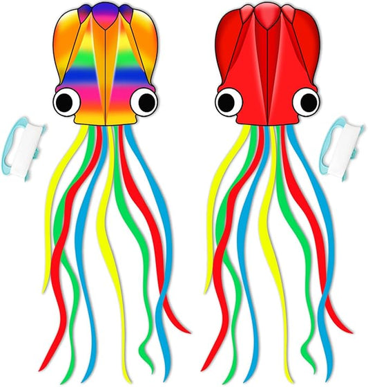 Large Octopus Kites for Kids & Adults,Big Kite for Beginners, Kites for Kids Ages 4-8,Outdoors