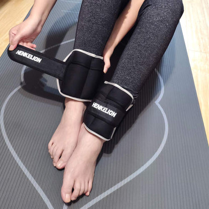Henkelion 1 Pair 10 Lbs Adjustable Ankle Weights For Women Men Kids, Strength Training Wrist And