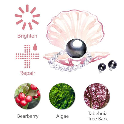 My Beauty Diary-Black Pearl Brightening Facial Mask, Intense Brightening and Ulta Hydrating, Rich Nutrition to Revitalize Dull Skin (8 Combo Pack)