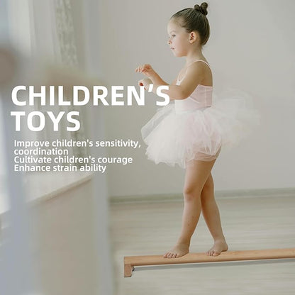 Versatile 40 Inch Beech Wood Balance Beam for Home Use - Enhance Balance, Ankle Strengthener Foot Exerciser for Sprained, Physical Therapy Purposes for Plantar Fasciitis Relief