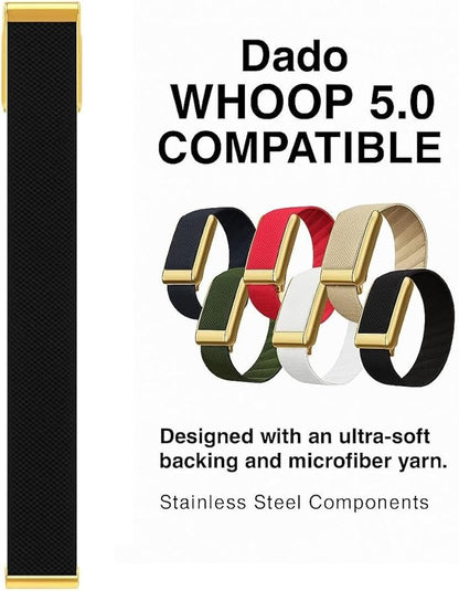 Ultra-soft Nylon Sport Band Compatible with WHOOP 5.0, One, Peak, and Life | Breathable, Durable & Secure Fit Strap | NOT for Gen 4