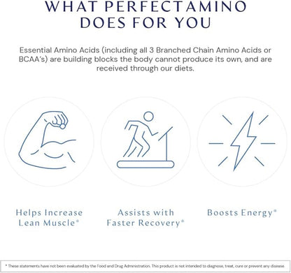 BodyHealth PerfectAmino Tablets, (3-Pack) Essential Amino Acid with BCAAs + Lysine, Phenylalanine, Threonine, Methionine, Tryptophan, Supplement for Muscle Mass Production, Recovery & Strength