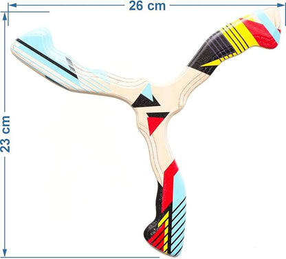 Wooden Boomerang Hurricane v2 | Handcrafted Returning Boomerang | Easy-to-Throw Design for Beginners | Fun Outdoor Game | Thin, Lightweight and Safe to Use Idea | Suitable for 14+