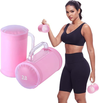 Water Dumbbells, Water Filled Training Dumbbells, Travel Weights Set, Adjustable Weights to 4-30 Lbs/Pair, Portable Gym for Strength Training, Fitness and Shaping