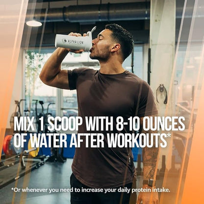 ALPHA LION Superhuman Whey Protein Powder, Great Tasting Pure Whey Protein Isolate, Low Carb, Low Sugar, No Bloat Post Workout, Muscle Recovery & Growth (28 Servings, Orange Gainsicle)