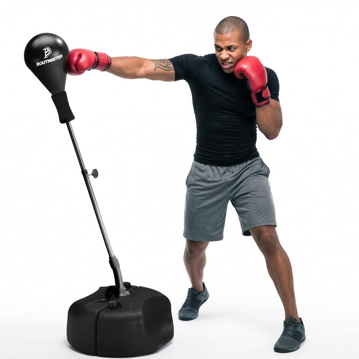Tech Tools Punching Bag with Stand Adjustable Boxing Speed Bag Teens Adults