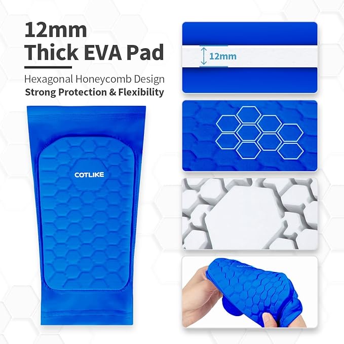 Soccer Shin Guards for Kids Youth Adults, Shin Guard Soccer Sleeves for 2-18 Years Old Boys Girls Men, Calf Compression Sleeve with Honeycomb Pads, Espinilleras de Futbol para Hombres