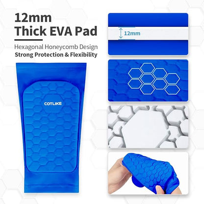 Soccer Shin Guards for Kids Youth Adults, Shin Guard Soccer Sleeves for 2-18 Years Old Boys Girls Men, Calf Compression Sleeve with Honeycomb Pads, Espinilleras de Futbol para Hombres