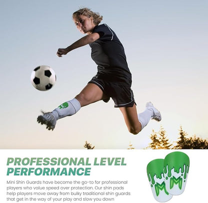 MiniGuards - Mini Shin Guards for Soccer Players - Tiny Shin Pads for Men, Women, Teens - Miniature Shin Guards 3.9 x 2.4 inch - Perfect for High Level Soccer Athletes