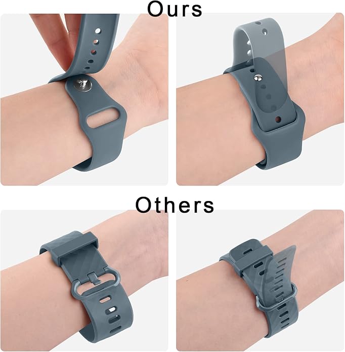 Amzpas Silicone Band for Coros PACE 2/ APEX 42mm/ APEX 2, 20mm Quick-Release Replacement Wristband Sport Strap for Men Women