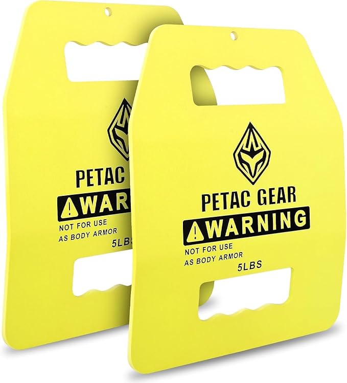 PETAC GEAR Tactical Weights Plates For Weighted Vest For Men Workout,5/10/15/20 LBS Weight Strength Training Vests Equipment Workout Gear