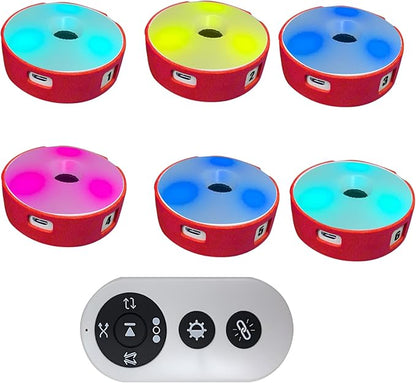 6Pcs/Pk Agile Reaction Training Lamp Set, Reaction Training Light Speed Agile Reaction Light Equipment Quick Response Training Lights Sports Reaction Lights Enhancing Speed and Agility Tools