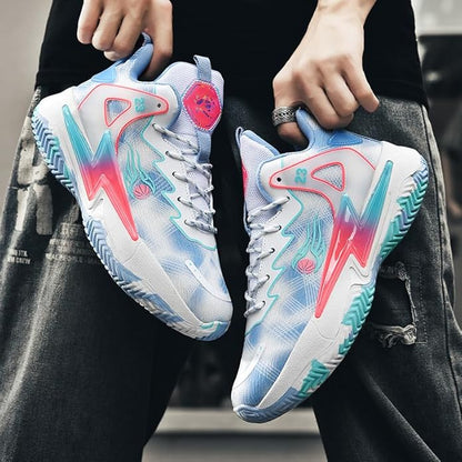 Basketball Shoes for Womens and Mens, Breathable Non Slip Outdoor Casual Unisex-Adult Fashion Sneakers