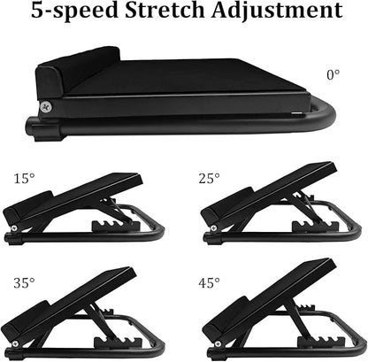 NANSHINE Slant Board for Calf Stretcher Squat, 5-Level Height Adjustable Steel Incline Board Squat Wedge with Non-Slip EVA Mat, Portable Standing Balance Board for Calf Stretching, Flexibility, Ankle Foot, Knees Exercise, Fitness, Physical Therapy