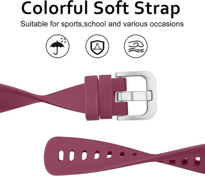 Meliya Silicone Band for Garmin Vivofit Jr 3 Bands, Soft Silicone Replacement Wristband Adjustable Sport Straps for Garmin Vivofit jr. 3