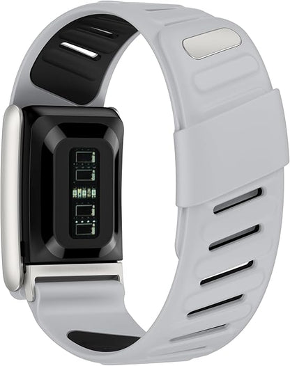 VeveXiao Rugged Comfort Silicone Wristband Compatible with WHOOP 5 | Whoop MG Band, Durable Soft Silicone Sports Loop Replacement Bands for Men Women with Metal Frame Connector