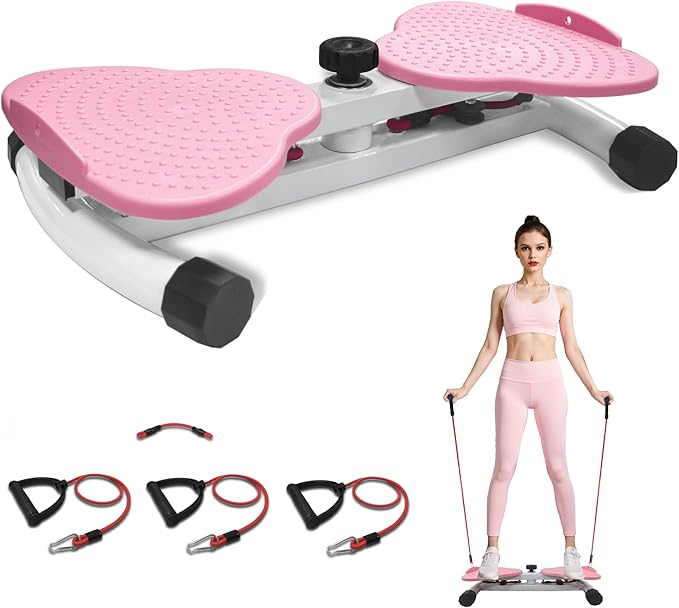 Waist Twister, Ab Muscle Training Machine with 264 lbs, Noise-Free Home Fitness Equipment With Replaceable Resistance Bands, Suitable For Men And Women