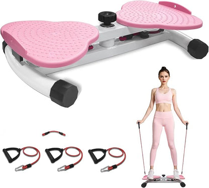 Waist Twister, Ab Muscle Training Machine with 264 lbs, Noise-Free Home Fitness Equipment With Replaceable Resistance Bands, Suitable For Men And Women