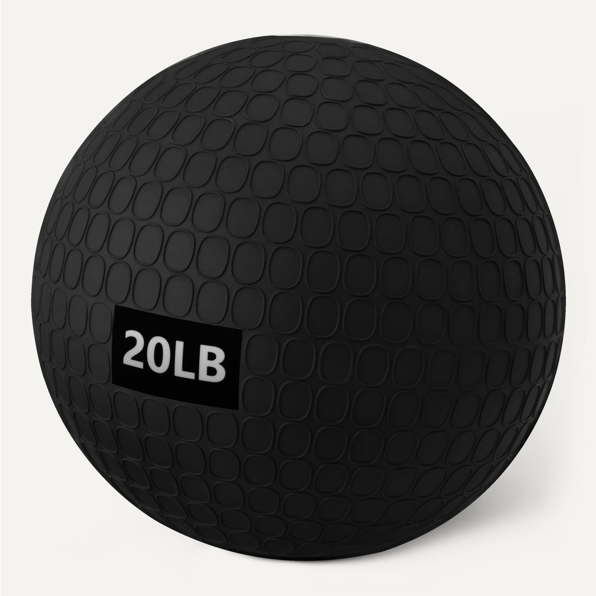 Amazon Basics Heavy-Duty Slam Medicine Balls for Exercise, Weighted Design, 20lb, Black, 2-Pack