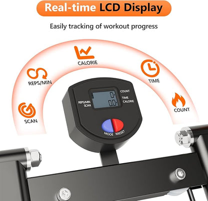 Stair Stepper with Adjustable Resistance for Home Cardio Workout,Upgraded Vertical Climber Machine Full-Body Workout,Compact Folding Exercise Climber, Adjustable Handlebar & Pedals