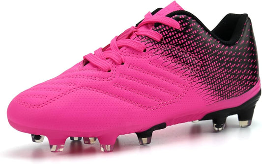 brooman Kids Soccer Cleats Boys Girls Athletic Outdoor Football Shoes