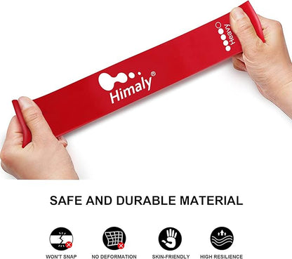 Himaly Anti-Break Resistance Band, Elastic Exercise Band, Hand and Ankle Straps, Indoor and Outdoor Fitness, Portable Resistance Band, Whole Body Exercise