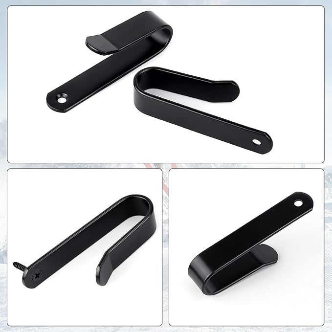 Snowboard Wall Mount Clips, Horizontal Snowboard Rack Display Stand, Snowboard Wall Mount Clips for Surfboards Skateboards Skis Home Garage