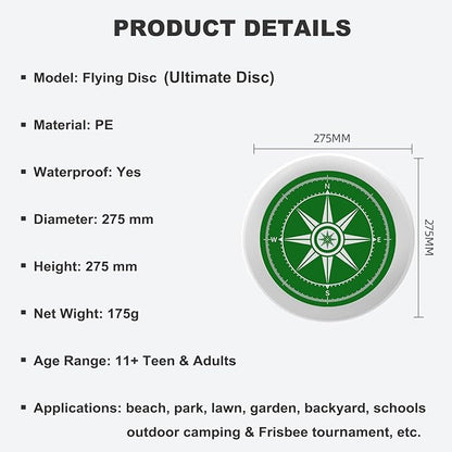 Rainbow Flower Outdoor Flying Disc Abstract Colorful Floral Ultimate Disc 175g for Boys Girls Men Women Birthday Christmas